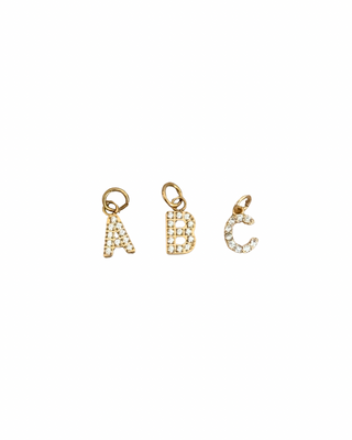 CZ Mini Initial Charm