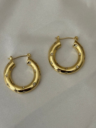 gold filled Celeste Everyday Hoops