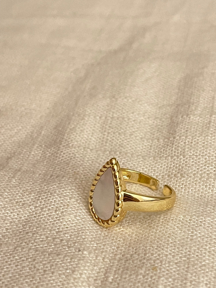 24K gold filled Tear Drop Statement Ring