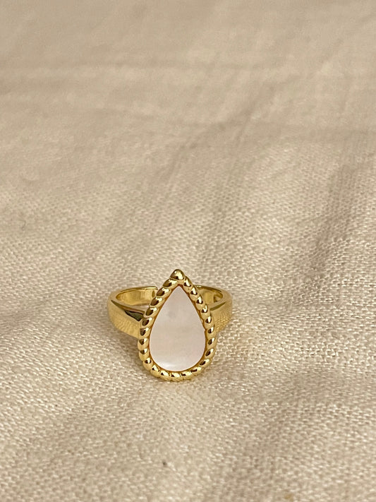 24K gold filled Tear Drop Statement Ring